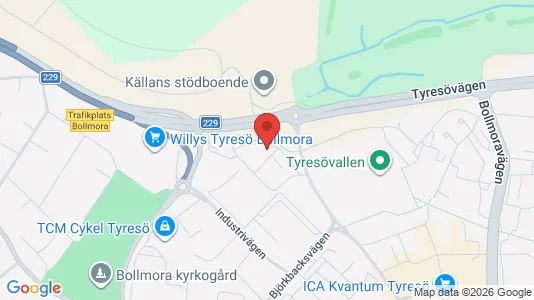 Apartments for rent i Tyresö - kort over placeringen