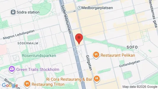 Rooms for rent i Södermalm - kort over placeringen