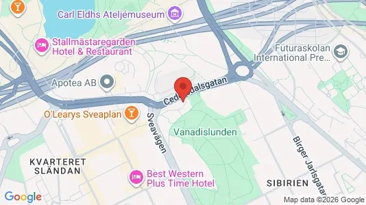 Rooms for rent i Vasastan - kort over placeringen