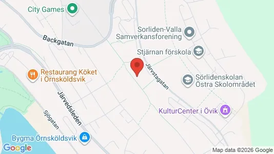 Apartments for rent i Örnsköldsvik - kort over placeringen