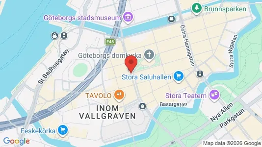 Apartments for rent i Gothenburg City Centre - kort over placeringen