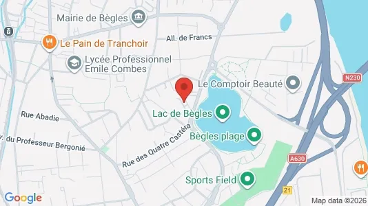 Apartments for rent i Bordeaux - kort over placeringen
