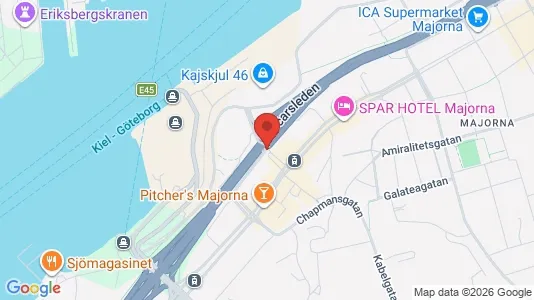 Apartments for rent i Majorna-Linné - kort over placeringen