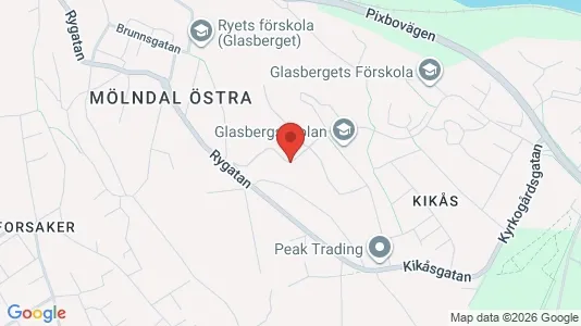 Apartments for rent i Mölndal - kort over placeringen