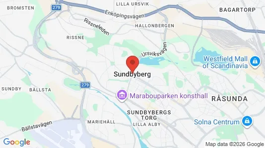 Rooms for rent i Sundbyberg - kort over placeringen