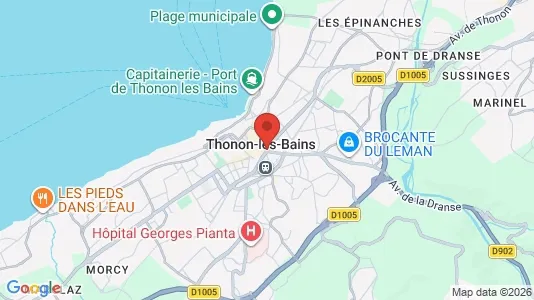 Houses for rent i Thonon-les-Bains - kort over placeringen