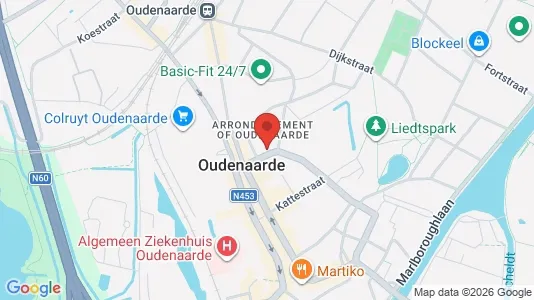 Apartments for rent i Oudenaarde - kort over placeringen