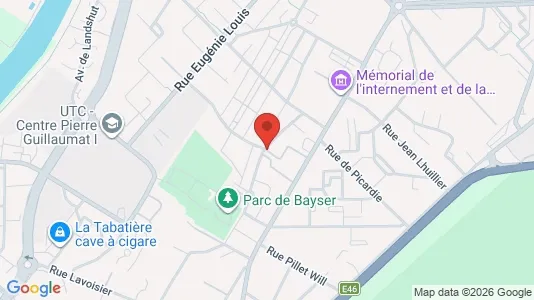 Apartments for rent i Compiègne - kort over placeringen