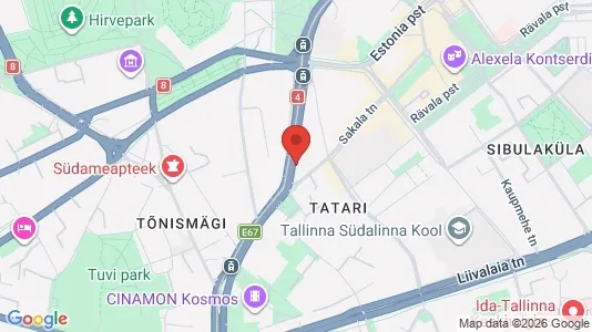 Apartments for rent i Tallinn Kesklinna - kort over placeringen