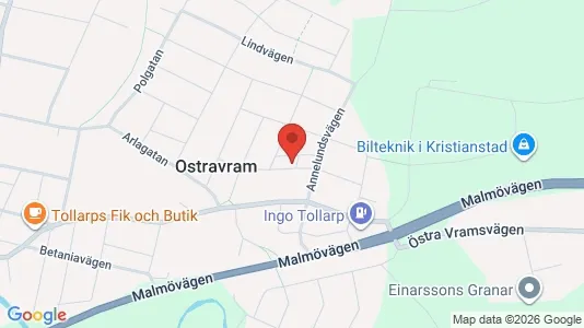 Apartments for rent i Kristianstad - kort over placeringen