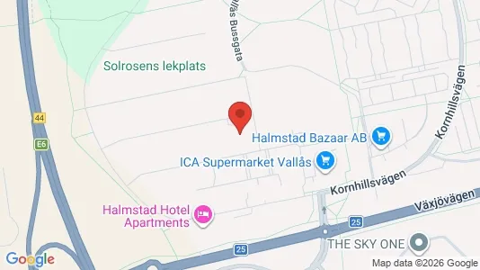 Apartments for rent i Halmstad - kort over placeringen