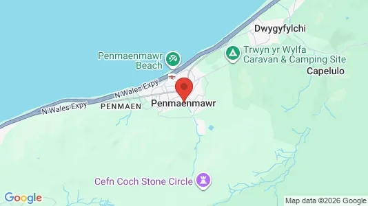 Apartments for rent i Penmaenmawr - Gwynedd - kort over placeringen