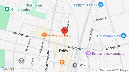 Apartments for rent i Eslöv - kort over placeringen