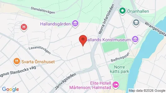 Apartments for rent i Halmstad - kort over placeringen