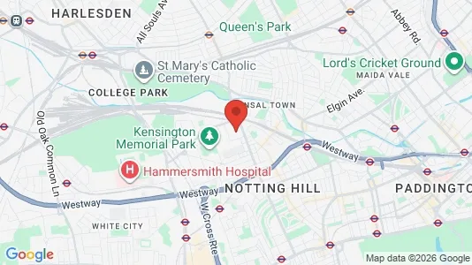 Apartments for rent i London W10 - kort over placeringen