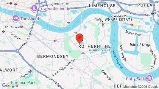 Apartments for rent i London SE16 - kort over placeringen