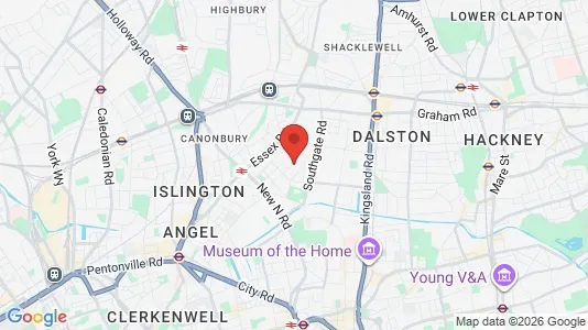 Apartments for rent i London N1 - kort over placeringen