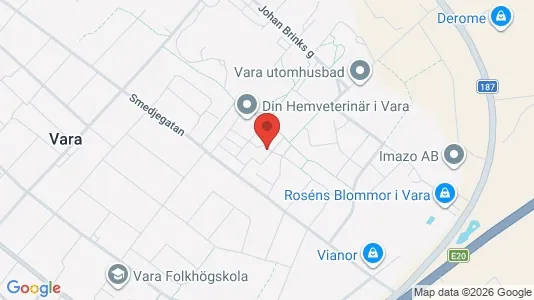 Apartments for rent i Vara - kort over placeringen