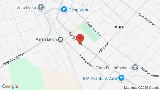 Apartments for rent i Vara - kort over placeringen
