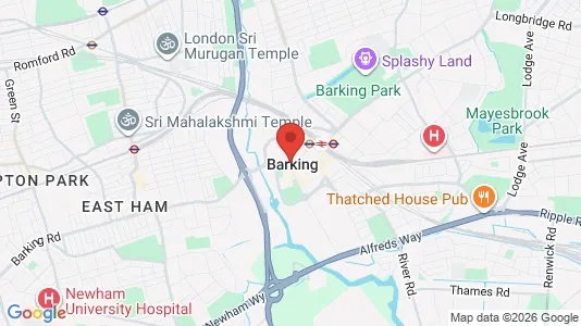 Rooms for rent i Barking - Essex - kort over placeringen