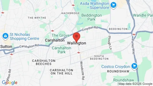 Rooms for rent i Wallington - Surrey - kort over placeringen