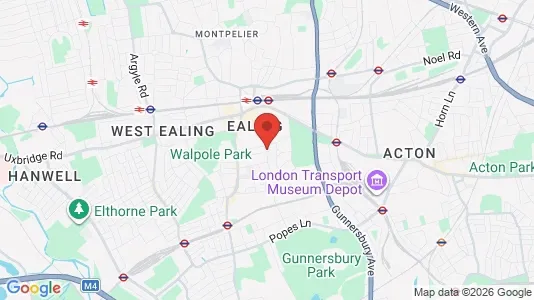 Rooms for rent i London W5 - kort over placeringen