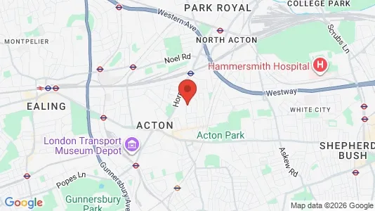 Rooms for rent i London W3 - kort over placeringen