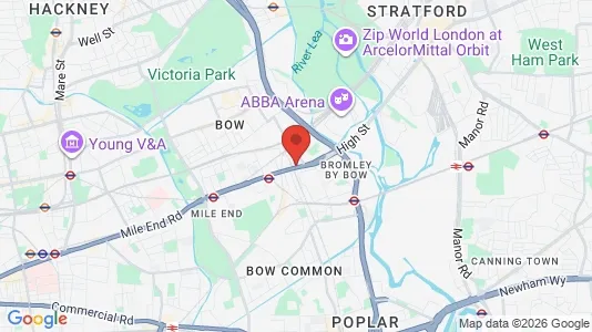Rooms for rent i London E3 - kort over placeringen