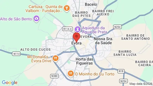 Houses for rent i Évora - kort over placeringen