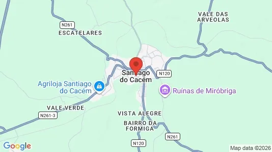 Apartments for rent i Santiago do Cacém - kort over placeringen