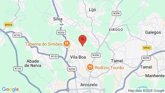 Apartments for rent i Barcelos - kort over placeringen