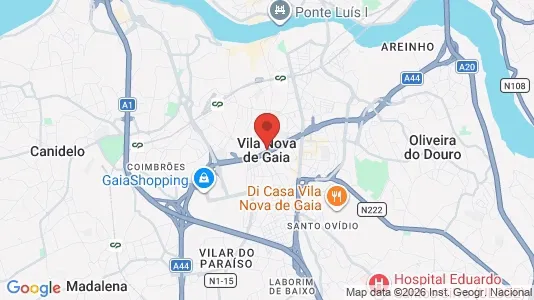 Houses for rent i Vila Nova de Gaia - kort over placeringen