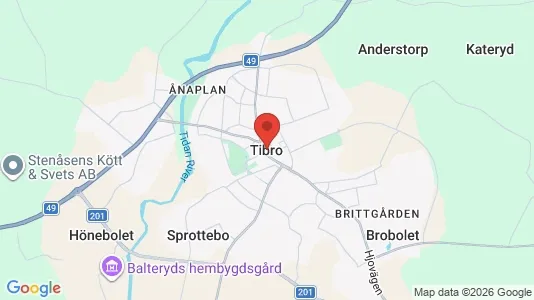 Apartments for rent i Tibro - kort over placeringen