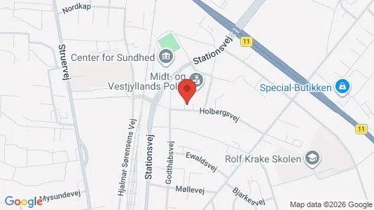 Apartments for rent i Holstebro - kort over placeringen