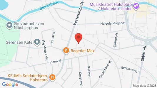 Apartments for rent i Holstebro - kort over placeringen