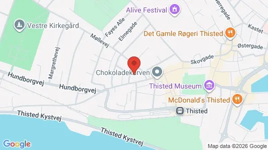 Apartments for rent i Thisted - kort over placeringen
