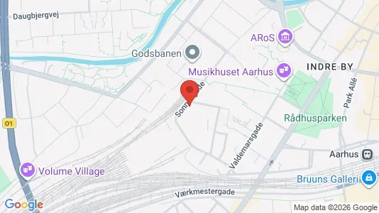 Apartments for rent i Aarhus C - kort over placeringen