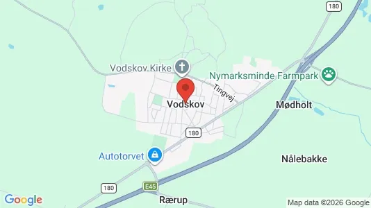Houses for rent i Vodskov - kort over placeringen
