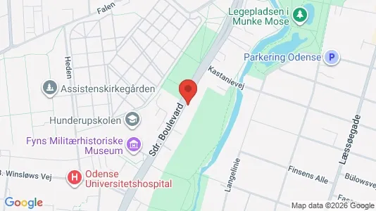 Apartments for rent i Odense C - kort over placeringen