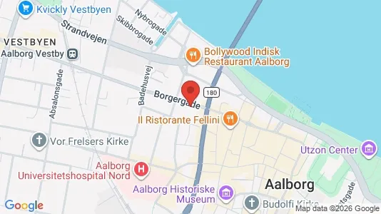 Apartments for rent i Aalborg Center - kort over placeringen