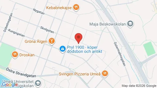 Apartments for rent i Umeå - kort over placeringen