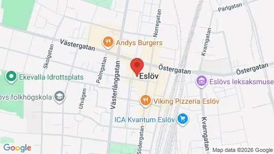 Apartments for rent i Eslöv - kort over placeringen