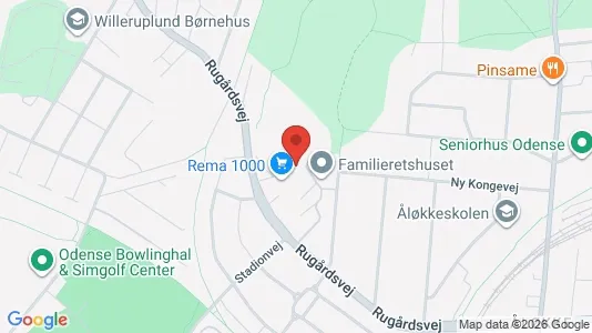 Apartments for rent i Odense C - kort over placeringen