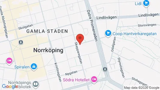 Apartments for rent i Norrköping - kort over placeringen