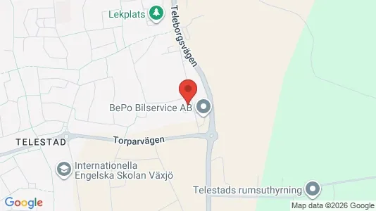 Apartments for rent i Växjö - kort over placeringen