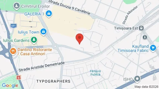 Apartments for rent i Timişoara - kort over placeringen