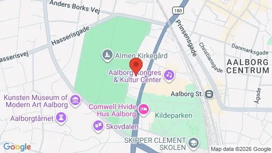 Apartments for rent i Aalborg Center - kort over placeringen