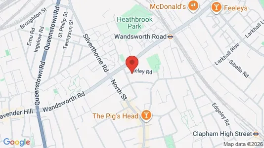 Houses for rent i London SW4 - kort over placeringen