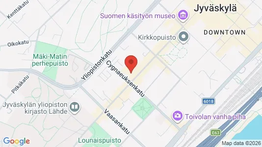 Apartments for rent i Jyväskylä - kort over placeringen