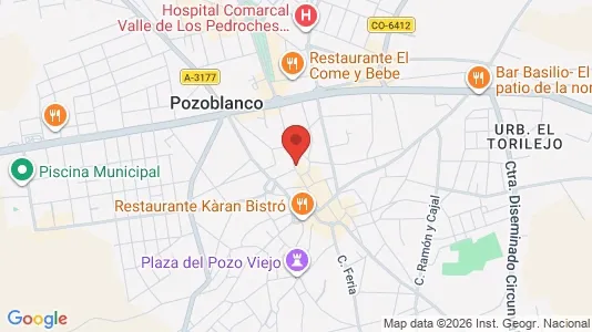Apartments for rent i Pozoblanco - kort over placeringen